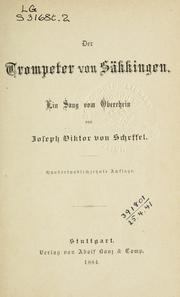 Cover of: Der Trompeter von Säkkingen by Joseph Viktor von Scheffel