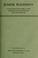 Cover of: Junior placement; a survey of junior-placement offices in public employment centers and in public-school systems of the United States