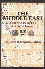 Cover of: The Middle East: ten years after Camp David