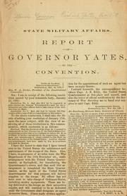 Cover of: State miliatry affairs ... by Richard Yates