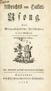 Cover of: Usong by Albrecht von Haller