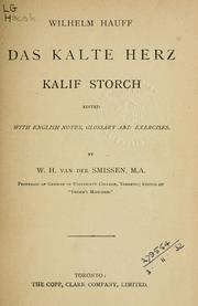 Cover of: Das kalte Herz by Wilhelm Hauff, Wilhelm Hauff