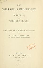 Cover of: Das Wirtshaus im Spessart, Märchen by Wilhelm Hauff