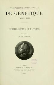 Cover of: Excursion aux cultures expérimentales de la Maison Vilmorin-Andrieux et cie a Verrières-le-Buisson, jeudi 21 septembre 1911. by 