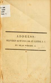 Cover of: Address: delivered 4th of July 1839, at Canton