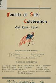 Cover of: Fourth of July celebration, Oak Lane, 1910... | 