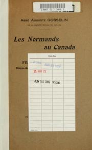 Cover of: France et Canada: Dieppe-Quebec (1939); Quebec-Dieppe (1912) --