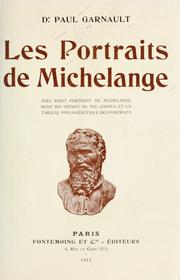 Cover of: Les portraits de Michelange