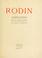 Cover of: Rodin a l'Hotel de Biron et a Meudon