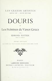 Cover of: Douris et les peintres de vases grecs by Edmond Pottier