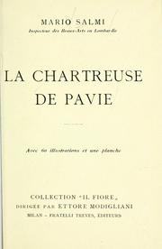 Cover of: Chartreuse de Pavie