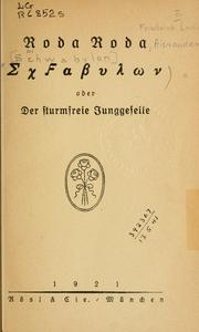 Cover of: [Schwabylon]: oder Der sturmfreie Junggeselle.