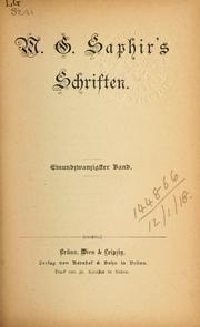 Cover of: Schriften.