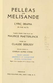 Cover of: Pelléas and Melisande by Claude Debussy