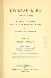 Cover of: L' oiseau bleu = by Albert Wolff