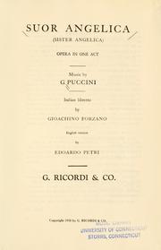 Cover of: Suor Angelica by Giacomo Puccini