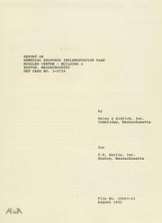 Cover of: Report on remedial response implementation plan, ruggles center - building 2, Boston, Massachusetts, dep case no. 3-0739.