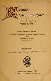 Cover of: Deutsche literaturgeschichte