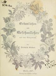 Cover of: Erbauliches und Beschauliches aus dem Morgenland. by Friedrich Rückert