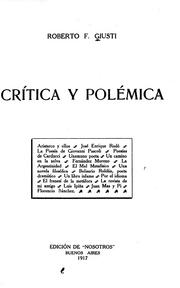 Cover of: Crítica y polémica