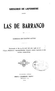 Las de barranco by Gregorio de Laferrère