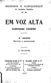 Cover of: Em voz alta by Medeiros e Albuquerque.