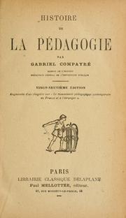 Cover of: Histoire de la pédagogie