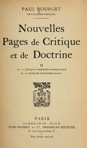 Cover of: Nouvelles pages de critique et de doctrine.