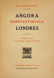 Cover of: Angora, Constantinople, Londres
