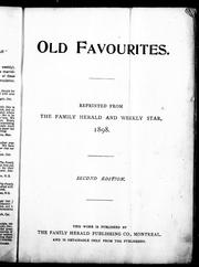 Front cover of Old favourites by Unknown