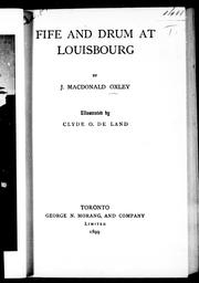 Cover of: Fife and drum at Louisbourg