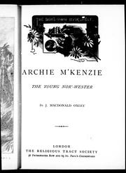 Cover of: Archie M'Kenzie by by J. Macdonald Oxley.