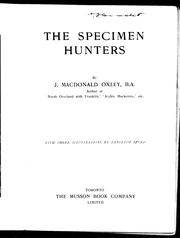 Cover of: The specimen hunters