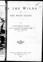 Cover of: In the wilds of the west coast