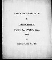 Town of Westmount by Fred. W. Evans
