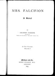 Cover of: Mrs. Falchion: a novel