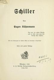 Cover of: Schiller. by Eugen Kühnemann