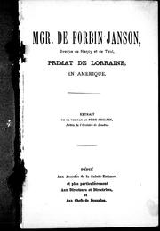 Mgr. de Forbin-Janson, évêque de Nancy et de Toul, primat de Lorraine by Philpin père