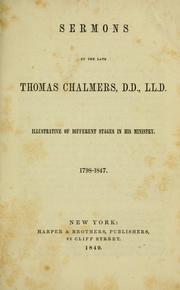 Cover of: Posthumous works of the Rev. Thomas Chalmers ...