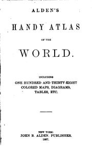 Cover of: Alden's Handy Atlas of the World...