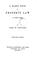 Cover of: A Handy Book on Property Law: In a Series of Letters