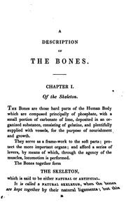 Cover of: A description of the bones