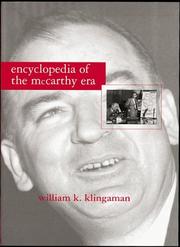Cover of: Encyclopedia of the McCarthy era