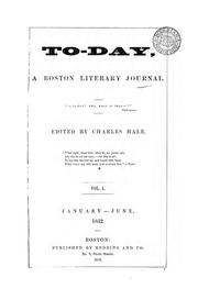 Cover of: a boston literary journal by Charles Hale