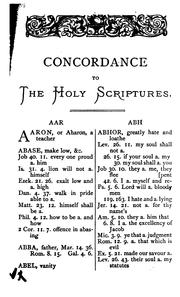 Cover of: A concordance to the holy Scriptures of the Old and New Testament. Miniature ed