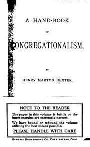 Cover of: A Handbook of Congregationalism