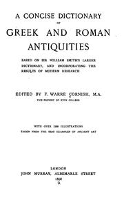 Cover of: A Concise Dictionary of Greek and Roman Antiquities