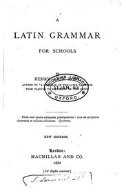 Cover of: A Latin grammar for schools