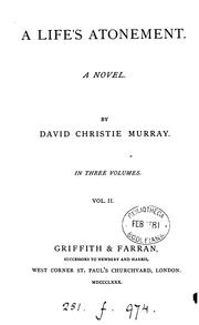 Cover of: A life's atonement by David Christie Murray