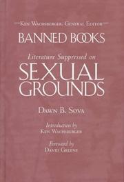 Literature suppressed on sexual grounds by Dawn B. Sova